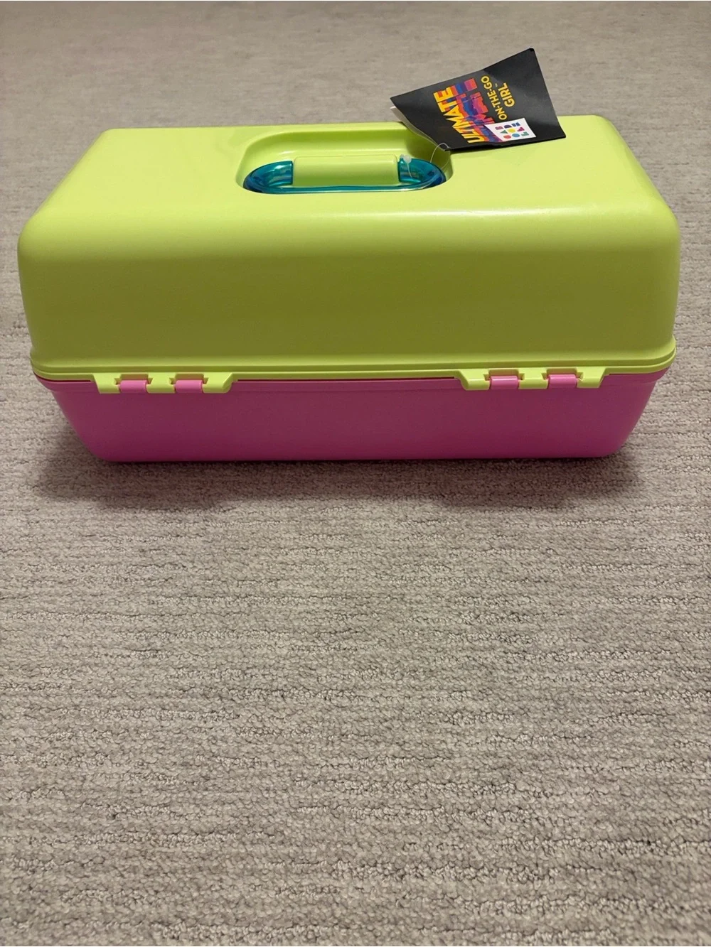 Caboodle XL Ultimate On-The-Go-Girl Lime Green and Pink